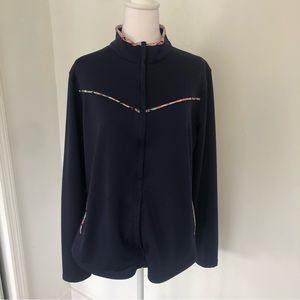 PEBBLE BEACH Dry-Luxe Performance Women’s Navy Full Zip Sweatshirt Sz XL